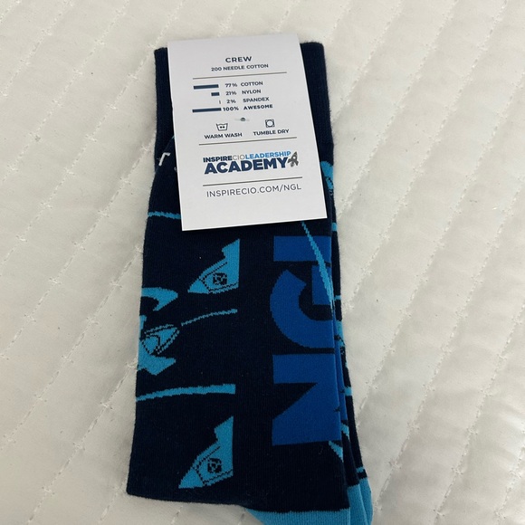 Men's Navy Blue Rocket Socks - Picture 2 of 3